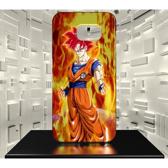 Coque Samsung Galaxy S6 Edge MAF DBZ Dragon Ball Z Goku Saiyan God ...