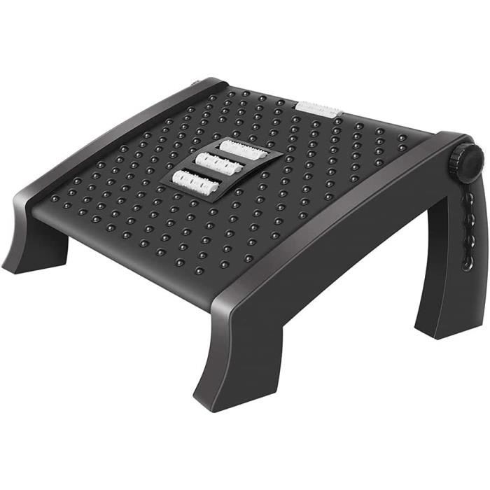 Repose-Pieds Ergonomique Massant - Réglable 6 Positions, Bureau Et Maison - Moderne 2024