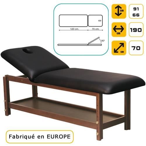 Lit De Massage Luxe En Bois Hetre Massif Fonce Achat Vente Table De Massage Lit De Massage Luxe En Bois Cdiscount