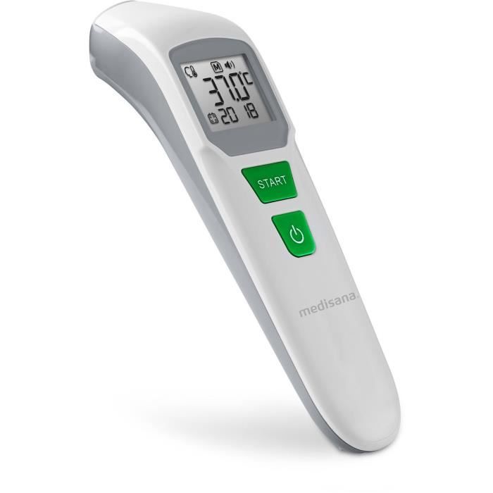 Thermomètre - MEDISANA - TM 760 - Sans contact - Mesure précise viseur LED - Signal sonore - Mémoires - Dispositif medical certifié