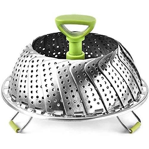 Panier Vapeur Dépliable Fackelmann 14-24 Cm - Inox Alimentaire, Cuisson Saine & Gain De Place