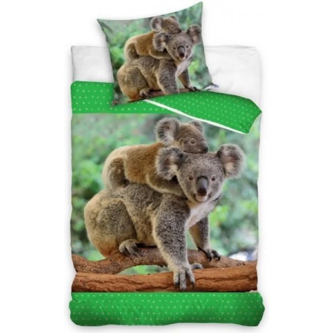 Koala Parure de lit pour b/éb/é 2 pi/èces 100 /% coton 100 x 135 cm 40 x 60 cm Certifi/é /Öko-Tex Standard 100 Bleu
