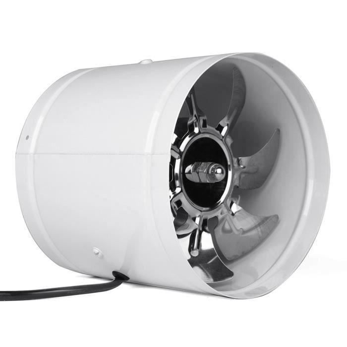Ventilateur de conduit - filtre à charbon actif / ventilateur tubulaire /  tuyau d'évacuation - 382.2 m³/h - évacuation de Ø 125 mm