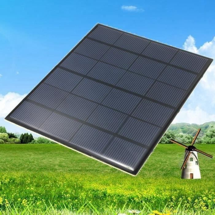 VGEBY Panneau solaire 5.5W 6V portable en silicium polycristallin avec