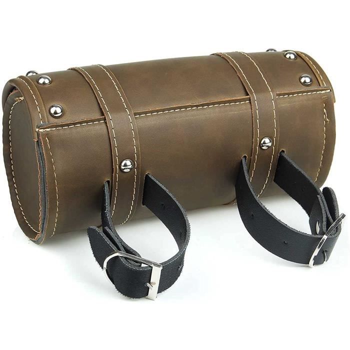 Sacoche moto deals cuir vintage