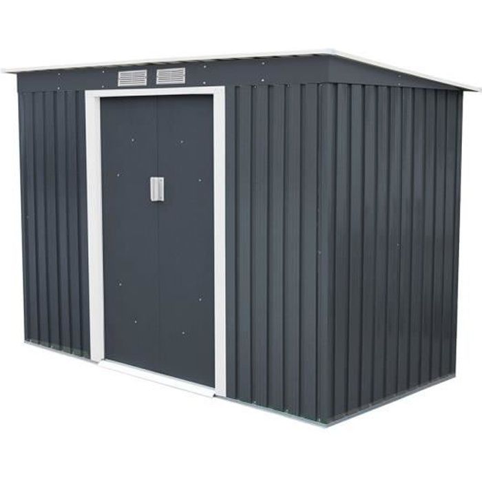 gardiun abri jardin metal reading 3 16 m gris anthracite cdiscount jardin