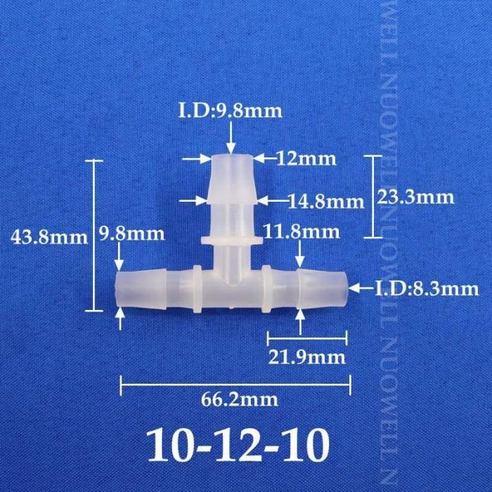 Connecteur En Pour Tuyau D'eau En T Avec Trois Sorties Femelles  3 X 32 Mm Connecteur De Serrage Pour Tuyaux En Peo 32 72114062