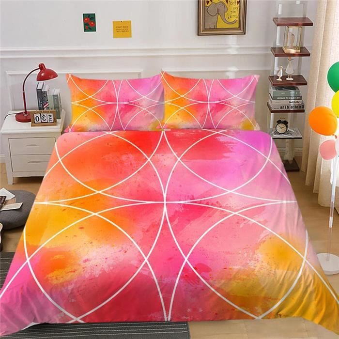 Parure De Lit 3 Pièces Pink Floyd - Housse De Couette 200x200 Cm + 2 Taies, Impression 3D Groupe Rock, Microfibre