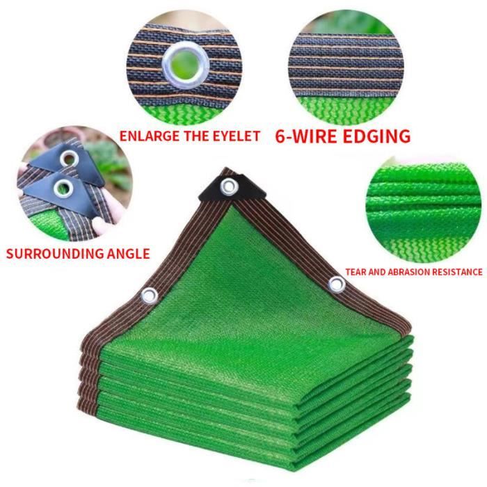 Filet D'ombrage En Aluminium – Protection Solaire 95% – Pour Voiture, Terrasse, Serre, Jardin, Pergola