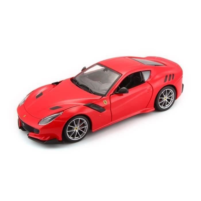 BBurago Ferrari F12 Berlinetta 1/24 - Miniature Métal Rouge - Socle Présentation - Dès 14 Ans