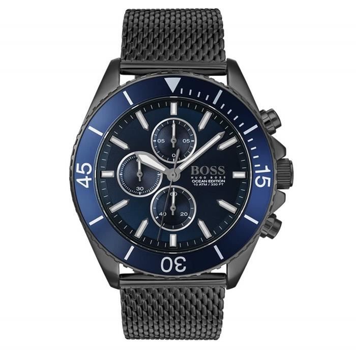 Montre BOSS en Maille milanaise Noire , - Achat/vente montre - Cdiscount