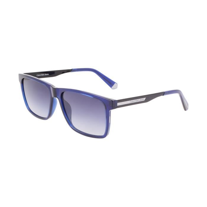Lunettes de soleil homme Calvin Klein Jeans CKJ21624S Transparent Blue Blue Carre Tendance Transparent Blue Blue Achat Vente lunettes de soleil Homme Adulte Neuf Cdiscount