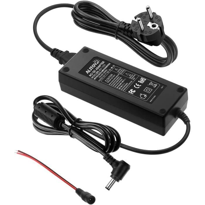 Adattatore Di Alimentazione AC/DC 12V 1A Con Spina EU, 100-240V, 1000mA, 12W, Con Jack DC 5.5 X 2.1mm - Foto 5