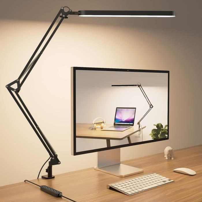 Lampe de bureau à LED orientable avec variateur de luminosité, Lampes de  bureau
