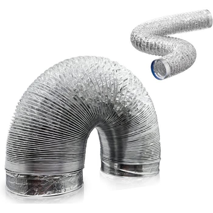 Tuyau De Ventilation Rigide Aluminium - Diamètre 250 Mm, Longueur 3 Mètres - Europlast