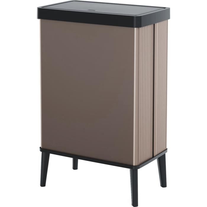 Poubelle sur Pied - VERTO - 54 L - Rose Perle - Curver