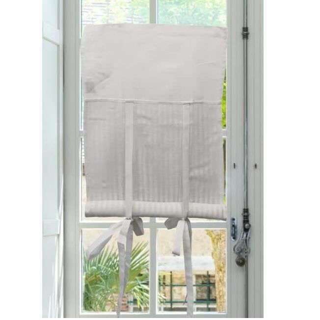 Autrefois Rideau Enrouleur Et Brise Bise, Lin Brodé, Voilage