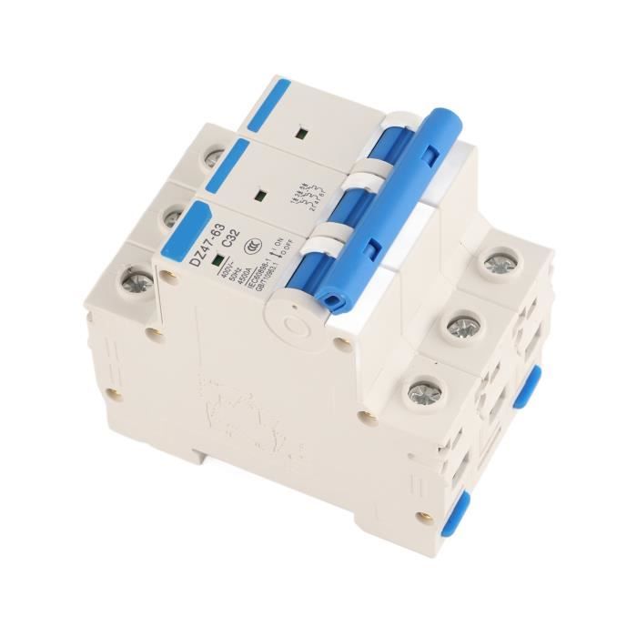 Disjoncteur Miniature DZ47-63 4P 40A 400V – Pour Installation électrique, Solaire Ou Photovoltaïque