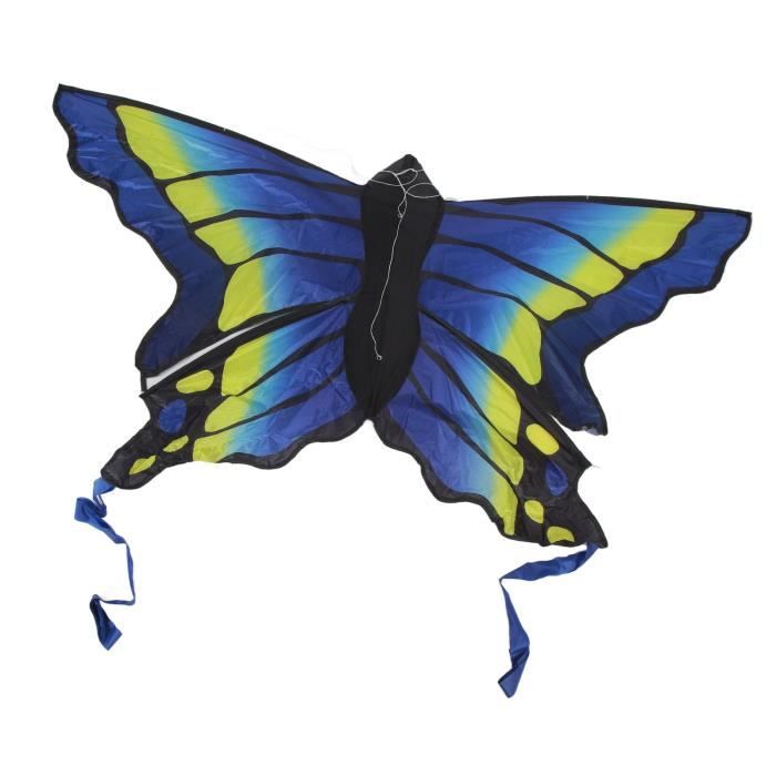 Cerf-Volant Papillon Pour Enfants 4-8 Ans – Avec Queue Colorée, Ligne 100 M, Facile à Faire Voler, 4 Couleurs