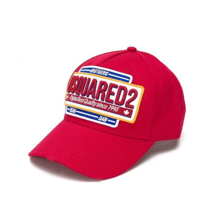 casquette dsquared rouge prix