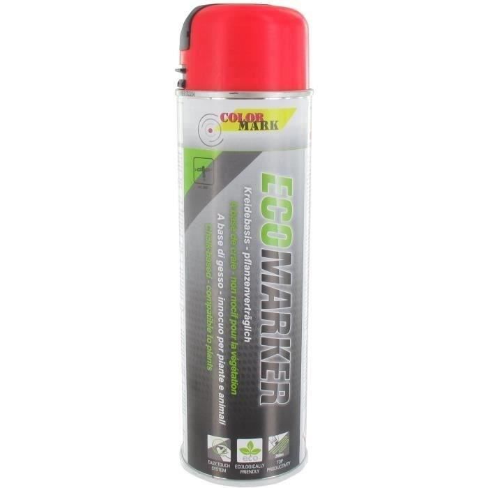 Marquage craie en aérosol 500 ml - FLUO ROUGE