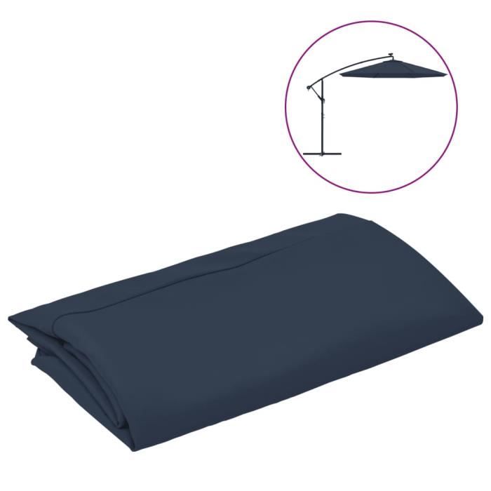 Housse De Rechange Pour Parasol 300 Cm - Toile Beige Résistante UV30+ Et Imperméable - 8 Baleines - Protection Solaire Extérieure Idéale Pour Terrasse Et Jardin