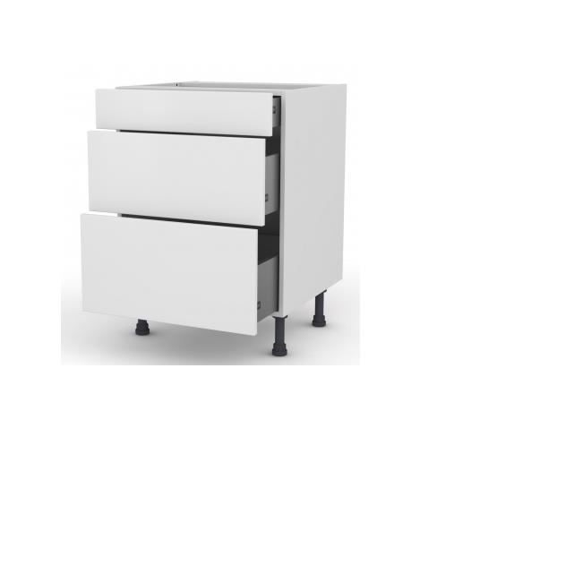 Meuble Pour Four Encastrable Et Plaque De Cuisson Avec Tiroir Facade De Cuisine Pour Meuble 700x600 3 Tiroirs Blanc Achat Vente Elements Bas Facade De Cuisine 700x600 3 Cdiscount