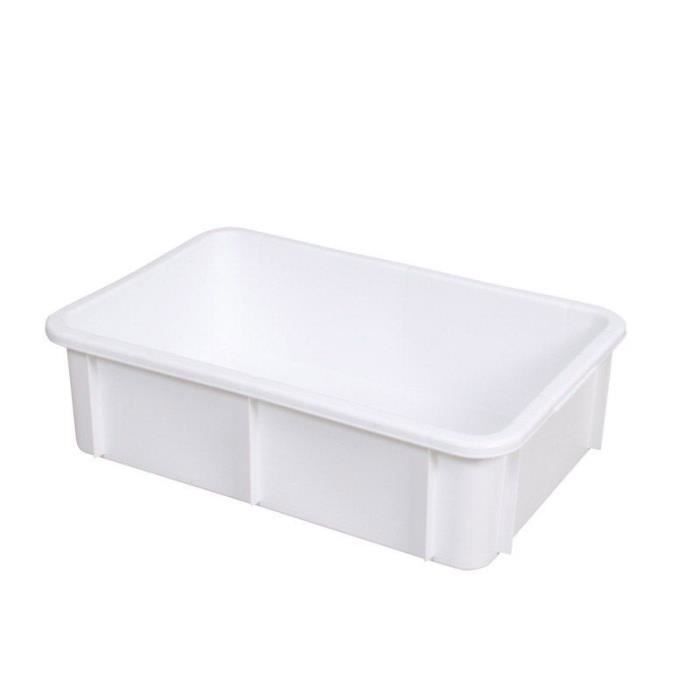 Caisse alimentaire plastique blanc 20 litres 600x400 