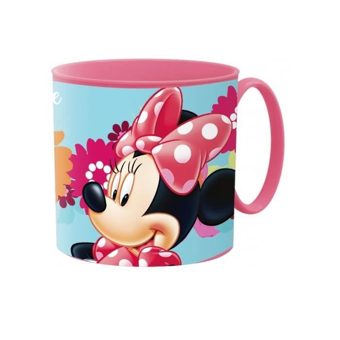 Tasse Micro-ondes Disney Minnie Mouse 350ml - Sans BPA - Plastique Alimentaire - Enfant