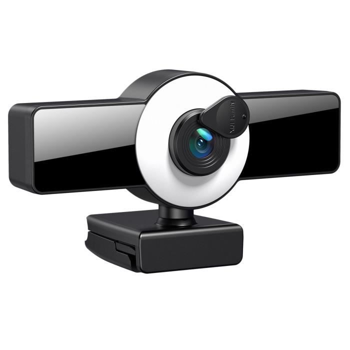 Webcam Grand Angle à 120 Degrés Pour L'enregistrement D'appels Vidéo Sur PC  Streaming En Direct 4k - Cdiscount Informatique