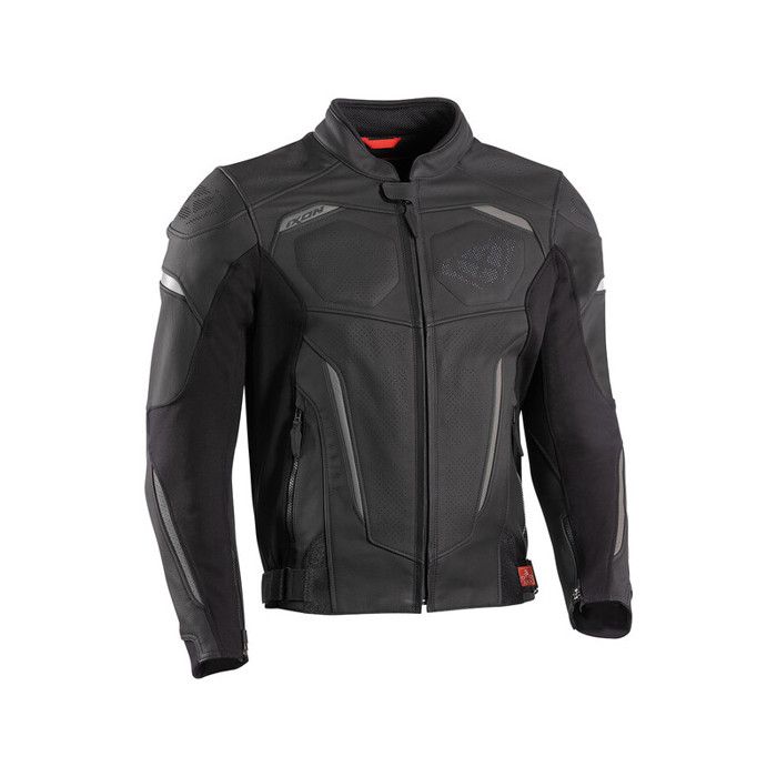 Blouson cuir moto Ixon ceros - noir/anthracite - S