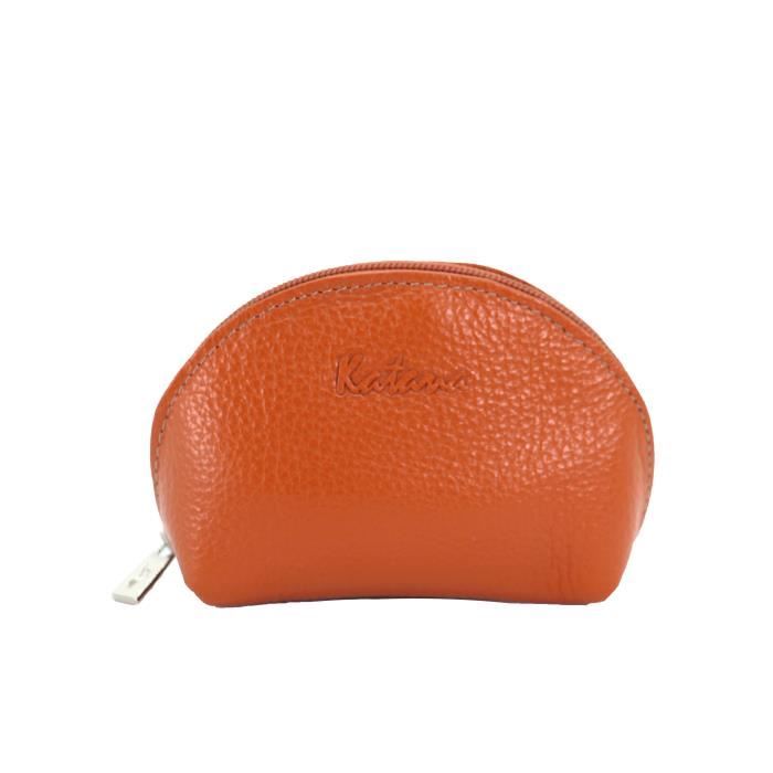 katana petit porte monnaie porte clé en cuir grainé réf 953007 orange (11 couleurs disponible)