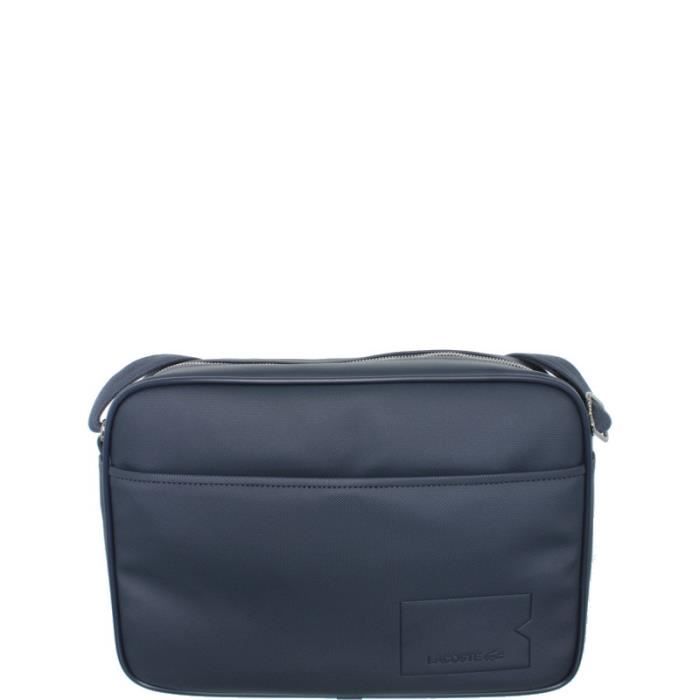 Besace Lacoste Airline Bag ref_cem36443bleu marine Bleu Cdiscount