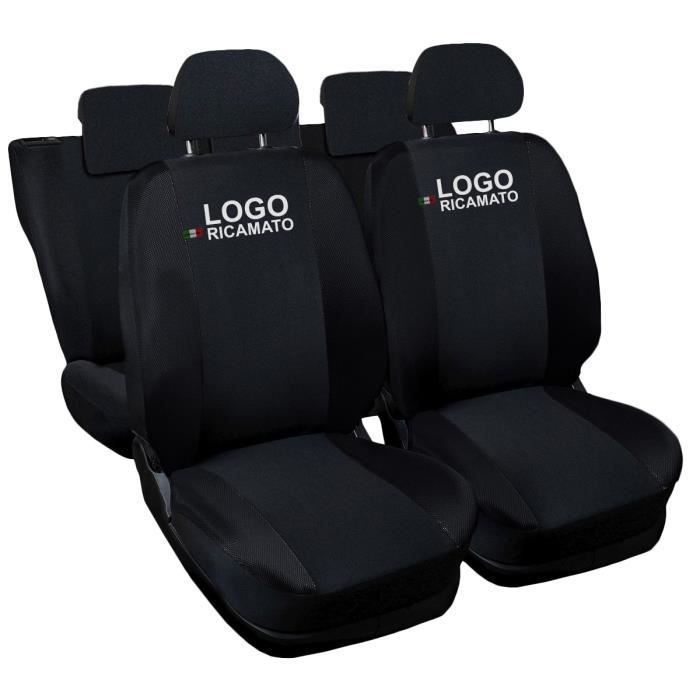 Lupex Shop Housses de siège auto compatibles pour Mini Noir Noir