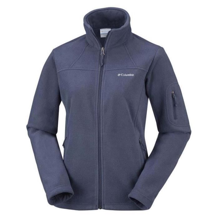 Veste polaire femme Columbia Fast Trek II - Bleu Nocturnal - Adaptée à la  randonnée en montagne Nocturnal - Cdiscount Sport