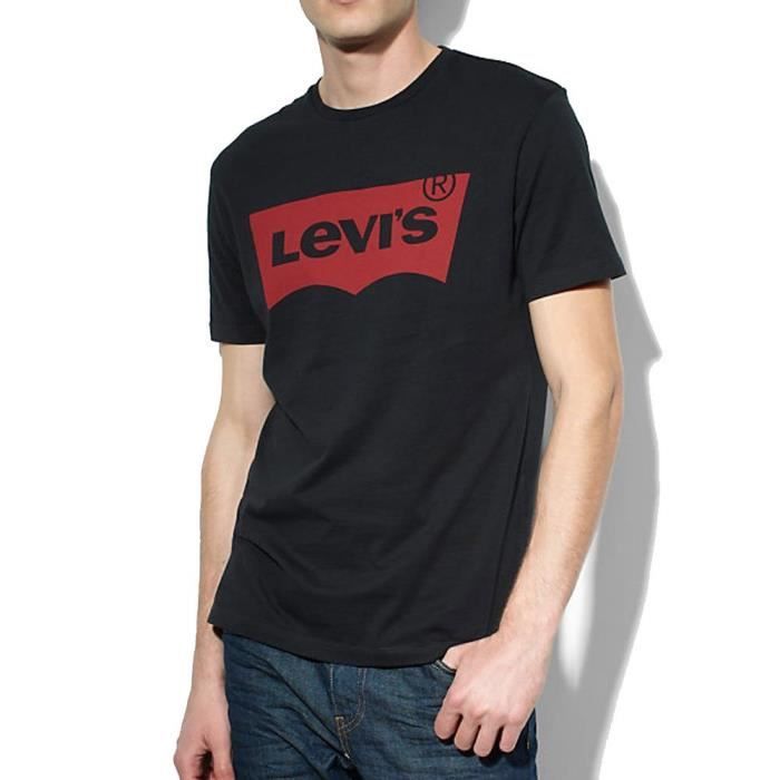 T shirt levis noir homme cheap