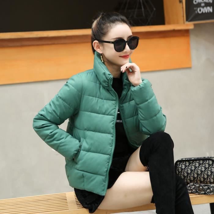 MANTEAU Femme Plus De Couleur Garder au chaud Confortable Classique Coton Vert GOGOQ Vert Cdiscount Pret a Porter