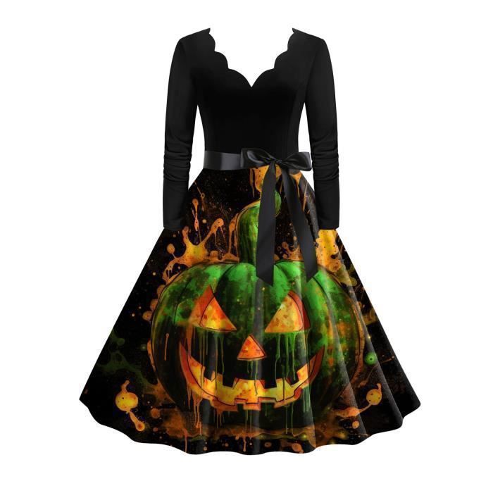 Robe Médiévale Femme Renaissance Gothique Longue à Manches Cloches – Parfaite Pour Halloween Et Cosplay