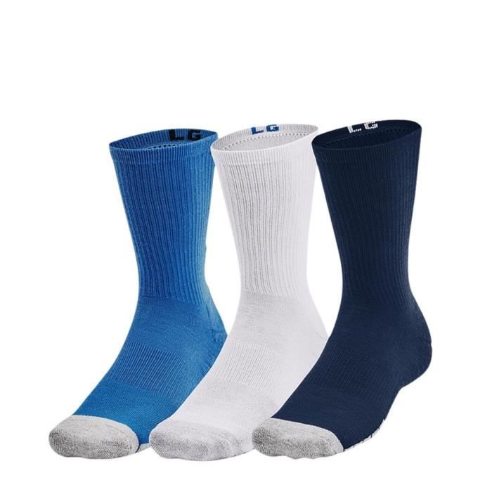 Lot de 2 paires de chaussettes blanches unies avec une coupe mi-haute