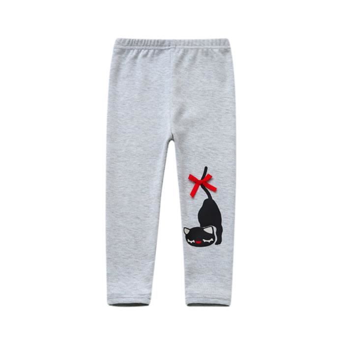 Tout Petit Bebe Fille Maigre Crayon Pantalons Chauds Enfants Chat D Hiver Stretchy Leggings Gris Gris Cdiscount Pret A Porter