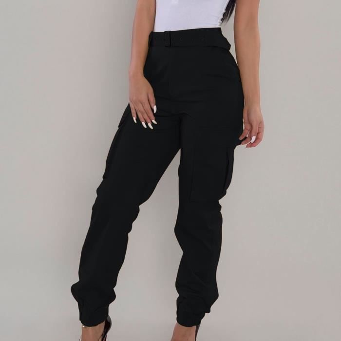 Femmes Cargo Pantalons Pantalons Simple Combat Militaire Pantalons