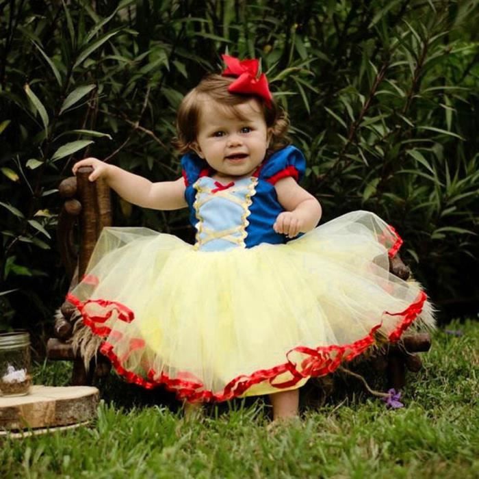 Bébé Enfant Fille Bébé Sans Manches Bow dentelle Tulle Parti Princess Robe Vêtements VH
