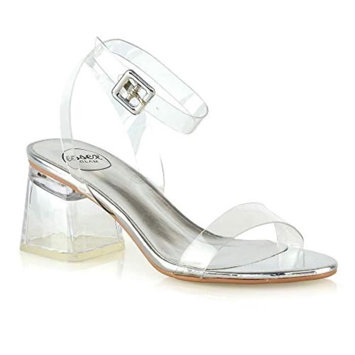 bottines talon plexiglas