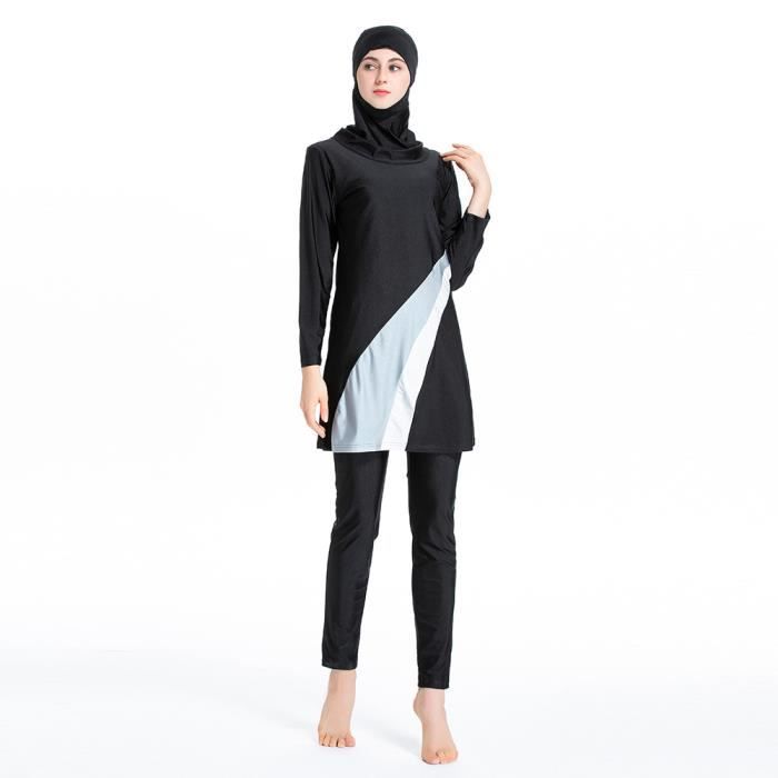 Maillot de bain Musulman Swimwear pour femmes Hijab Conservateur Islamique Swimsuit Full Covered