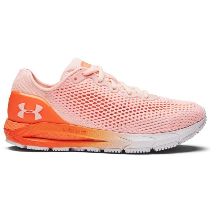 Chaussures de running de running femme Under Armour HOVR Sonic 4 - rouge/bordeaux/blanc - 40,5