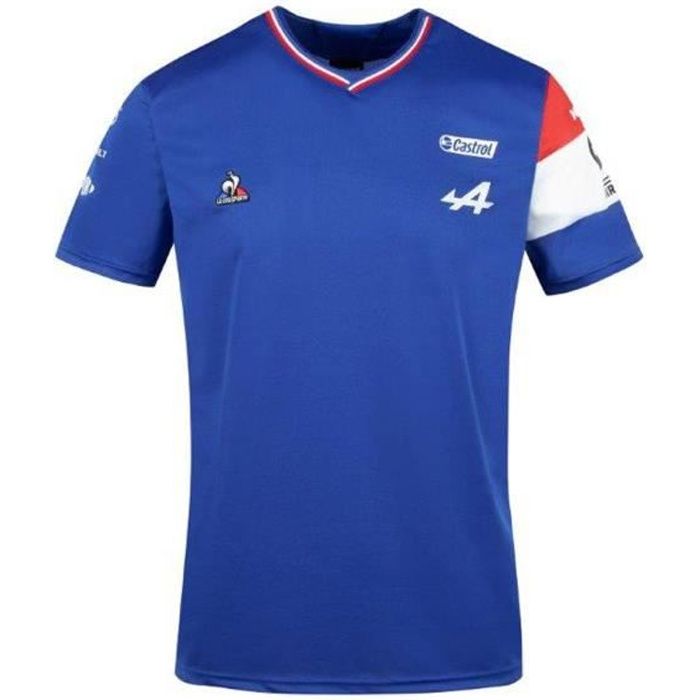 T shirt Le Coq Sportif Alpine N14 Alonso bleu homme Bleu