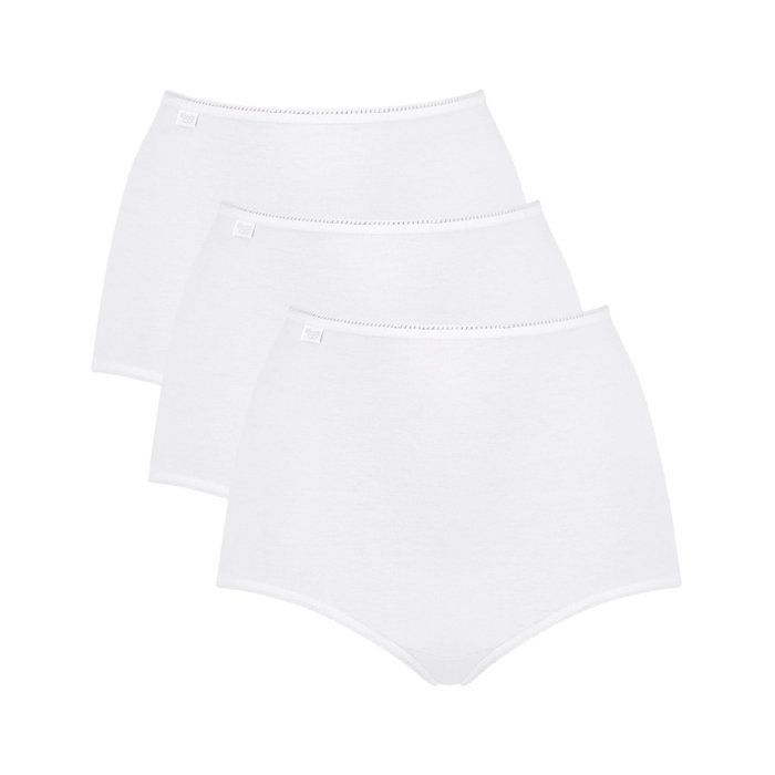 Lot De 3 Slips Sloggi Femme - Coton Doux Avec Dentelle - Hipster Confortable