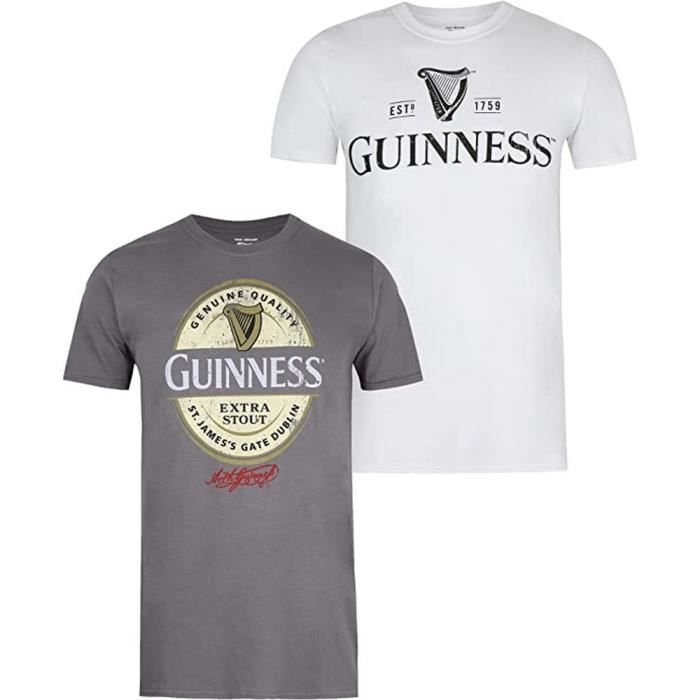 Tee shirt clearance guinness homme
