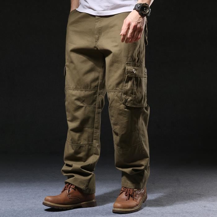 Pantalon Cargo Rothco Garçon Taille M – Camouflage Vert Militaire