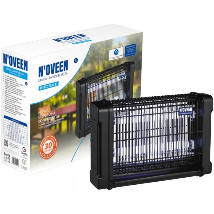 Lampe Insecticide LED - IKN12e - Blanc - Attire les insectes UVA - Électrocute - Plateau coulissant